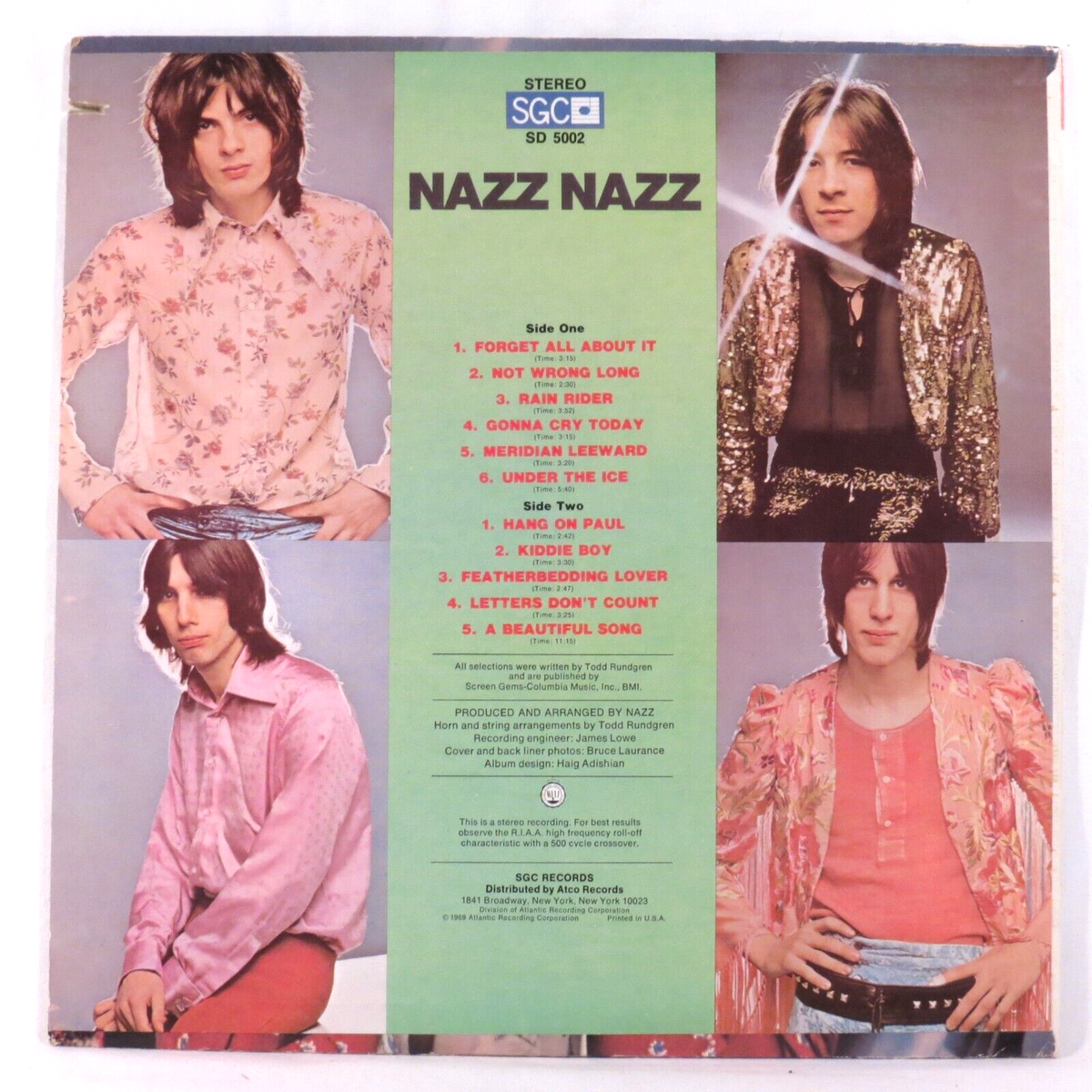 洋楽 nazz 1st US original todd rundgren NAZZ - Nazz Nazz 1969 1st US WL Promo Red LP EX/NM Todd