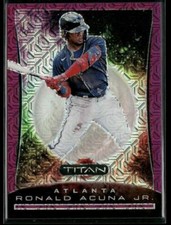 2020 Panini Chronicles #18 Ronald Acuna Jr. Titan Purple Mojo #/75