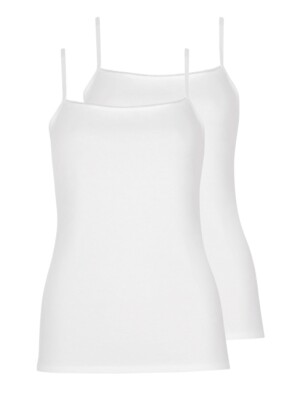 2 Pack Women's Strappy Vest Emma by Lisca 023249 S-XL Black or White