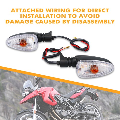 2 x Clear Turn Signal Light Indicator For BMW F650GS R1200GS F800GS HP2 Enduro - Bild 3 von 8