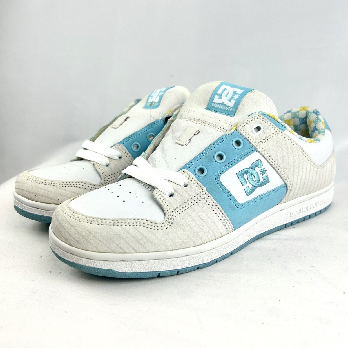 DC Shoes Manteca Women's Skate Sneaker Blue Yellow Deadstock