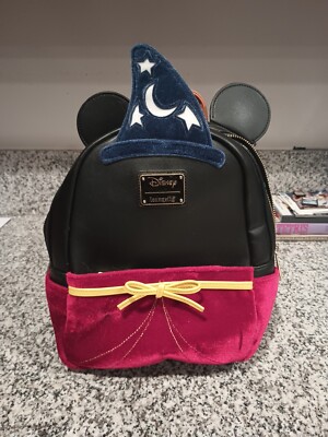 LOUNGEFLY Disney Mickey Mouse Sorcerer Wizard mini backpack cosplay  exclusive