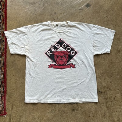 T-shirt Vintage Red Dog Bière, Années 90, Noir, Taille XL, USA