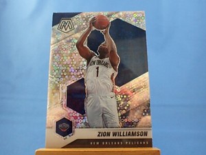 Zion Williamson Mosaic 2020-21 #49 Fast Break Silver Mosaic Prizm