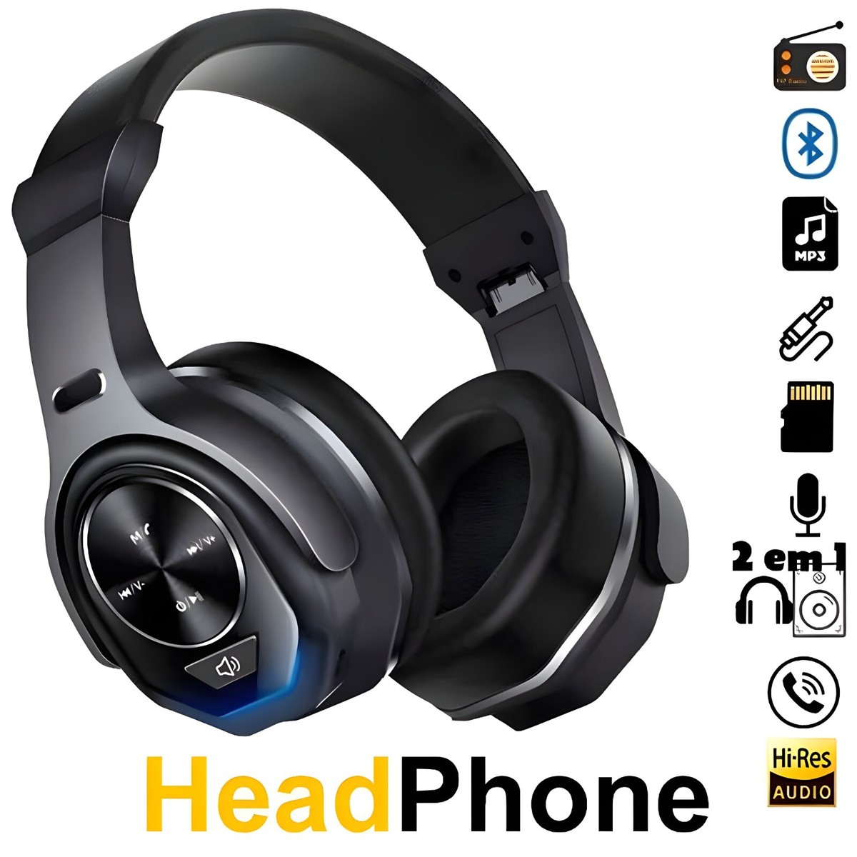 Noise Bluetooth Earphone Bass Boost Wireless Headphones Running