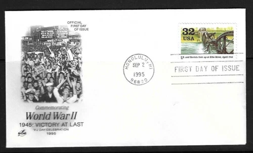USA  SC # 2981d U.S And Soviets Link Up At Elbe River FDC - WW II - Artcraft