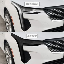 FOR 2020-2023 Cadillac CT4 Headlight SMOKE Precut Vinyl Tint Overlays