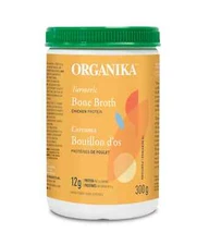Organika Chicken Bone Broth Tumeric Flavor Protein Joint Health 300g NEW