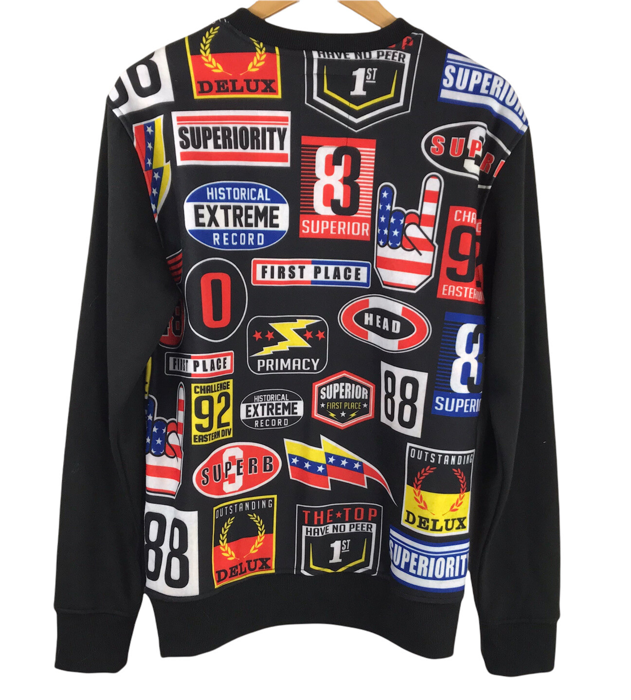 Switch Remarkable Men's Black Patch  Logo Crew Ne… - image 2