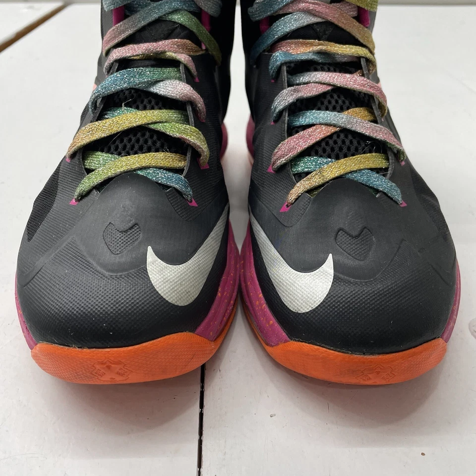 Nike Black Pink LeBron 10 GS ‘Floridian’ Basketball Shoes Girls Size 7Y Youth - Image 3 of 4