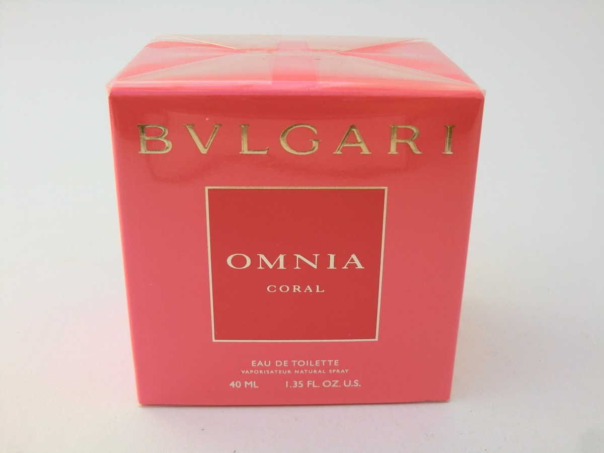 Bvlgari OMNIA Coral EDT Nat Spray 40ml - 1.35 Oz BNIB Retail
