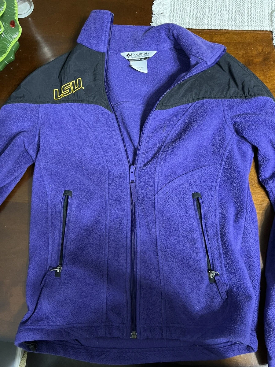 Columbia LSU Jacket Purple and black full zip Medium Woman s. eBay