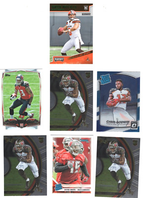 (10)TAMPA BAY Rookie LOT. Baker Mayfield +Mike Evens + Chris Godwin +Devin White