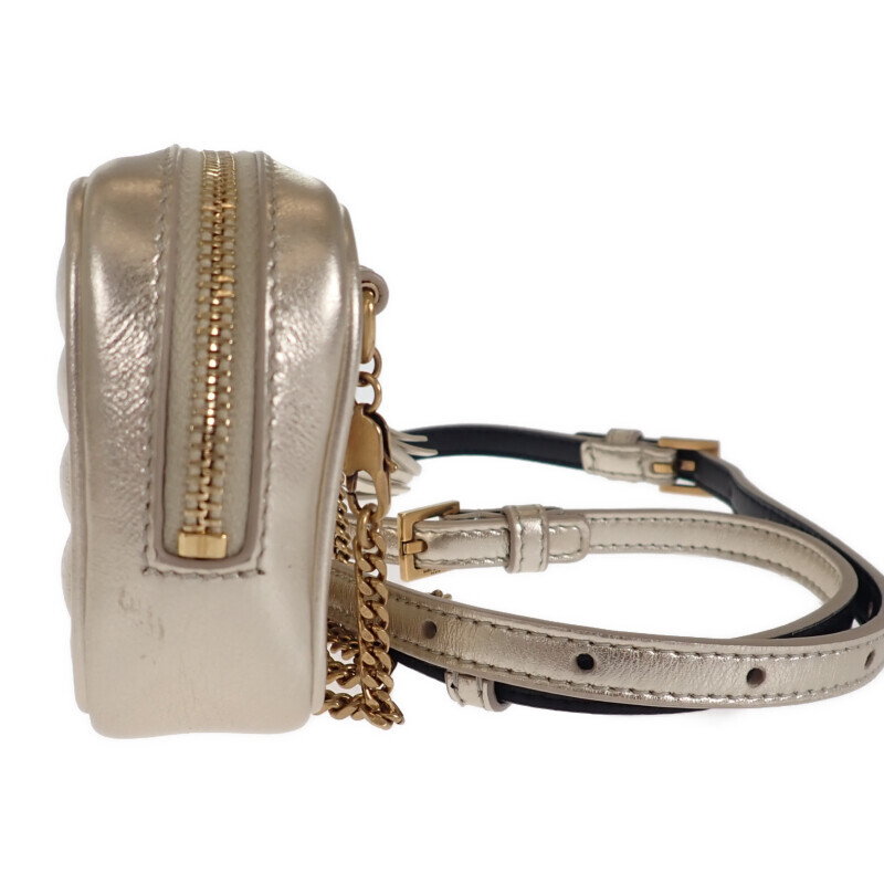 SAINT LAURENT 657495 Borsa a tracolla donna pelle oro