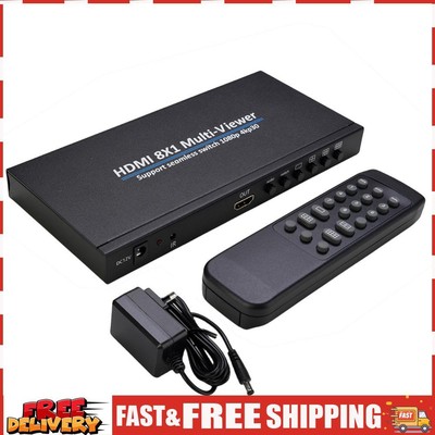 HDMI-compatible Multi-Viewer 4 in 1 Out 4K Audio Extractor for Security Camera S