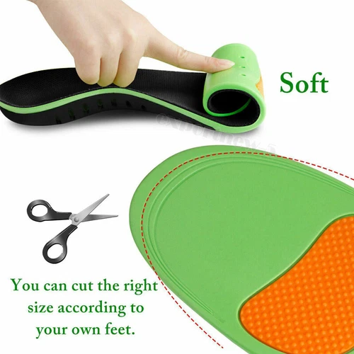 Work Boots Feet Arch Support Orthotic Plantar Fasciitis Gel Cushion Shoe Insoles - Picture 3 of 20