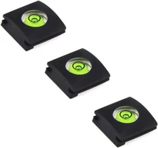3  X Flash Hot Shoe Cover With Bubble Level For Nikon Canon Contax Pentax Fuji