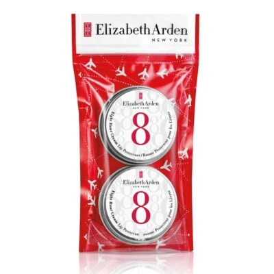2 x Elizabeth Arden 8 Eight Hour Lip Protectant Tin in Clear/Neutral LARGE 13ml
