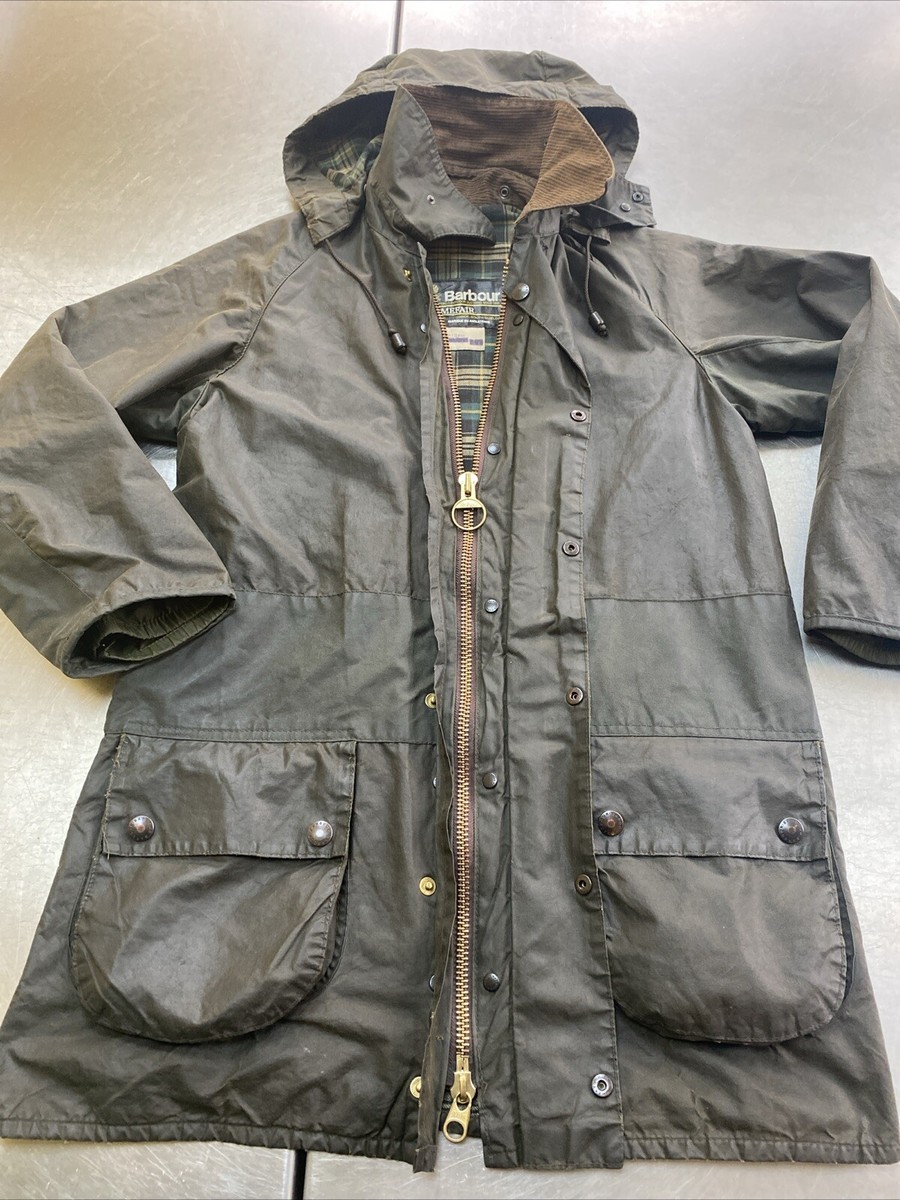 Vintage 80s Barbour Gamefair C34 Mens S (44in Chest) Waxed