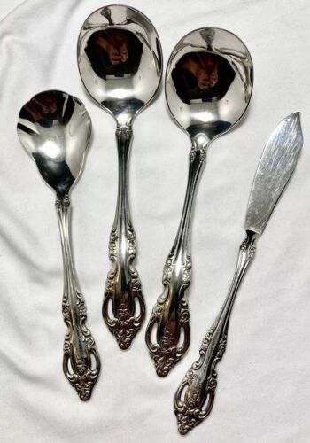 Oneida Community Brahms Stainless Flatware Lot Of 8 Serving Pieces - Picture 4 of 11