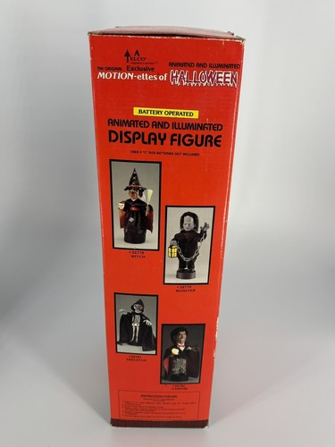 Figura de colección Telco Motionettes vampiro Halloween Drácula luces sonido 18" - Imagen 11 de 15