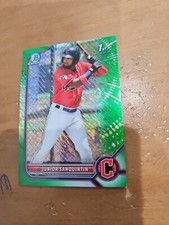 2022 Bowman Chrome Prospects Mega Box Green Mojo Refractor /99 Junior Sanquintin