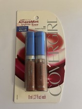 COVERGIRL Wetslicks Amazemint Lip Gloss 640 Freedom Of Peach 2Pack sealed NOS