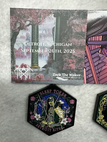 Sleep Token Even In Arcadia Tour Ritual Coin Limited Edition Detroit, MI 2025 - Picture 3 of 10