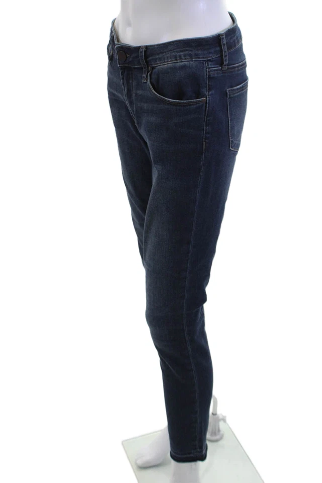 Pantalones de mezclilla Articles of Society para mujer ajustados al tobillo azul oscuro tiro medio talla 27 Foto 2 de 4