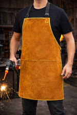 Leather Bib Welding Apron Heat insulation protection Safety apron