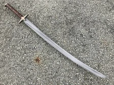 CUSTOM HANDMADE D2 TOOL STEEL COMBAT SWORD VIKING TEMPLAR SWORD WARRIOR SWORD