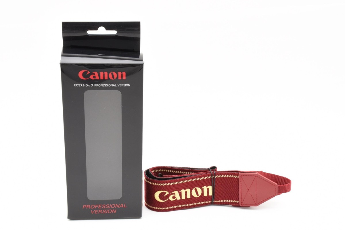 🚀🎁《UNUSED》Canon Professional Film Camera Strap Red From
