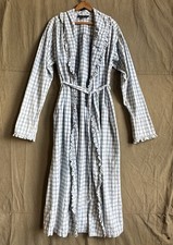 Vintage Ralph Lauren Plaid Cottage Core Prairie Sleepwear Robe Sz Medium USA