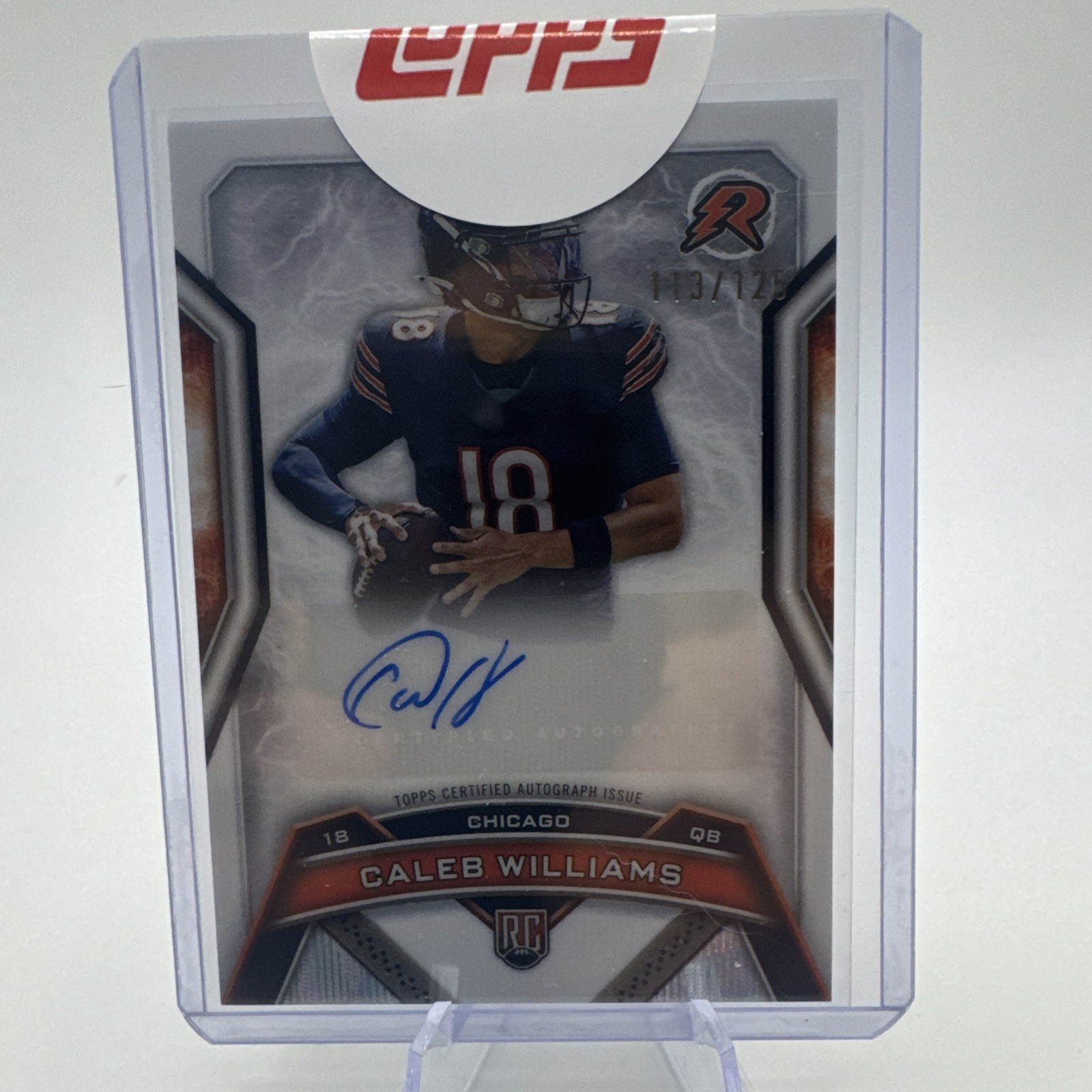 2024 Topps Resurgence Caleb Williams Rookie Auto White Surge RC /125 Mint