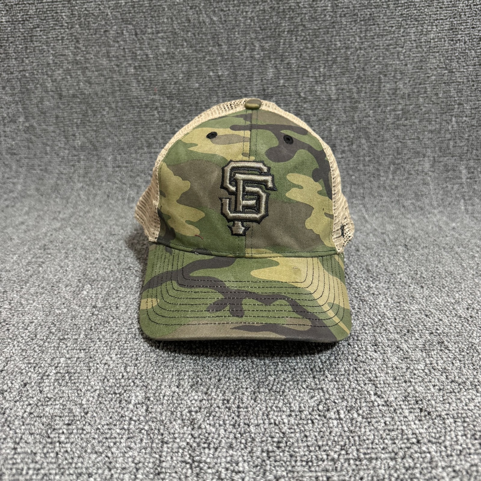 47 SF Giants Trucker Snapback Camo Tan OSFA MLB Hat