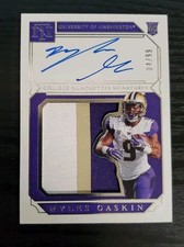 2019 National Treasures Collegiate #131 Myles Gaskin Auto /99