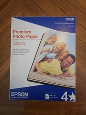 Epson Premium Photo Paper Glossy Ink Jet Printers S041667 8.5x11 50 Sheets