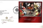 2005 TROOPING THE COLOUR - IRISH GUARDS H/S MINI-SHEET FDC FROM COLLECTION J47