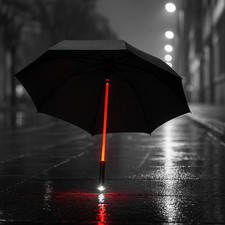 LED Handle Umbrella with Carrying Case