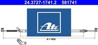ATE 24.3727-1741.2 Seilzug FüR Feststellbremse Handbremsseil Bremsseil