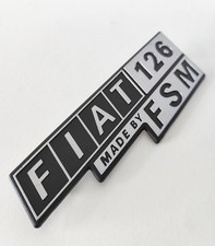 Fiat 126 made by FSM emblem / badge / logo