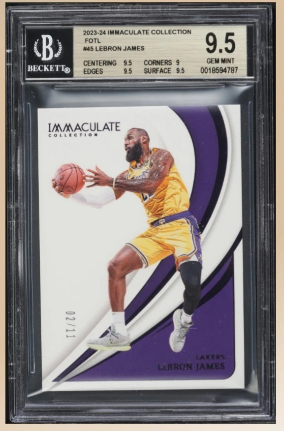 LeBron James Grade 9.5 Basketball Sports Trading Cards