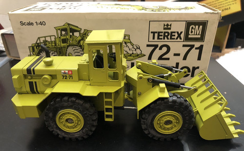 Conrad Gescha #410 GM Terex 71-72 Wheel Loader Diecast Model Boxed - Scale 1:40
