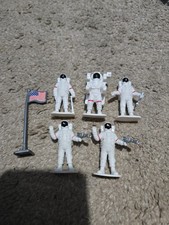 NASA White PVC Astronaut Lot of 5 Figures