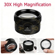 30X Jewelers Loupe Magnifier Light Jewelry Eye Loop Pocket Magnifying Glass Tool