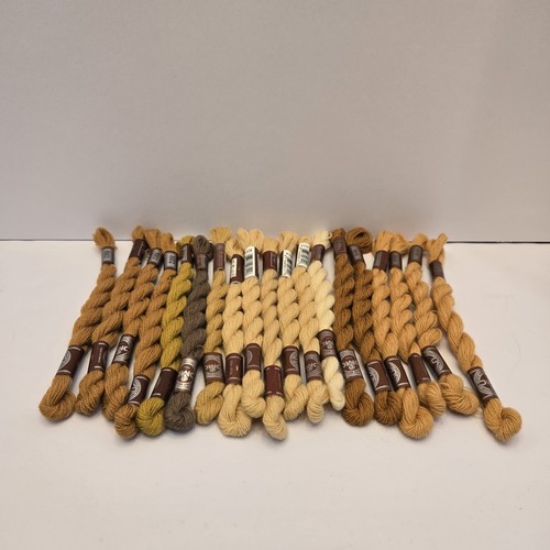 DMC Wool Embroidery Floss Broder Medicis Mixed Color 27.3yd Skein Lot of 19