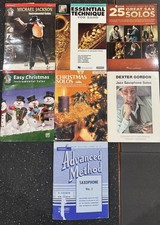 ALTO Saxophone Book Lot 7 Michael Jackson Solos Jazz Xmas Hal Leonard