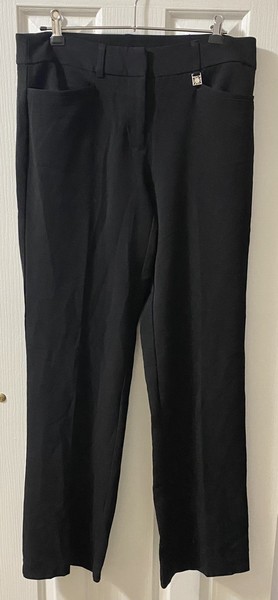 ANNE KLEIN Ladies Black Formal Work Straight Leg Pants Size US4 (AU8-10)