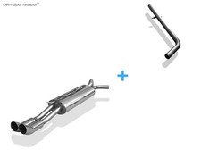 Fox Racinganlage (mit Soundrohr) VW Bora 1J inkl. Variant 2x76 DTM rund scharf