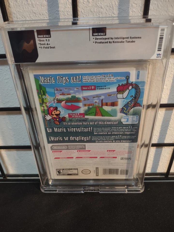 SUPER PAPER MARIO Wata 9.2 A+ Nintendo Wii NEW & Factory Sealed! Not CGC or VGA - Image 2 of 2